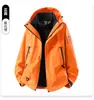 Chaqueta casual y cálida tres en uno hecha a medida para exteriores para hombres y mujeres, con un diseño desmontable, impermeable y a prueba de viento, adecuada para otoño e invierno