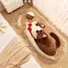 Tapete Fofo de Gatinho em Falso Cashmere Resistente a Manchas Bloqueador de Calor Tapete para Quarto ao Lado da Cama Tapete para Sofá de Sala de Estar Base para Pés Antiderrapante Lavável