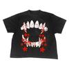 Y2K Europeo y Americano Nuevo Verano Dibujos Animados Aterrador Casual Estilo Urbano para Hombre y Mujer Genial Cuello Redondo Manga Corta Top