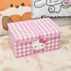Caja de Almacenamiento de Cuero de Dibujos Animados Dormitorio Estudiantil Caja Organizadora de Doble Tapa Ropa Interior Armario Plegable Lavable Caja de Almacenamiento