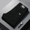 2025 Nuevo Estilo Jeans Negros para Hombre que No se Caen Elásticos Ajustados Delgados Pantalones para Primavera y Verano Combinan con Todo de Alta Gama