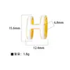 Accesorios para joyería diy directos de fábrica colgante H chapado en cobre colgante simple de piedra ojo de gato colgante de cisne microincrustado sin cadena