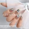 Decoraciones Transparentes para Uñas con Pedrería Puntiaguda, Pedrería con Forma de Corazón Torcido y Hacha, Pedrería Cuadrada Gruesa con Forma de Mariposa, Accesorios de Lujo Ligero de Cristal al por Mayor