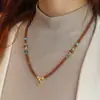 Cordón para Collar Tejido Pesado Hecho a Mano Ágata Concha Magnesita Cordón para Colgante Universal Joyería Unisex Cordón Venta al por Mayor