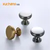 Manija Redonda Moderna Simple de Aleación de Zinc Estilo Nórdico Americano de Metal para Puerta de Gabinete de un Solo Agujero Manija para Cajón de Gabinete