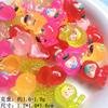 Pequeno tridimensional luminoso desenho animado fruta menina resina enfeites de mesa maré acessórios de jogo materiais de brinquedo infantil faça você mesmo
