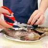 Tesoura de Cozinha Multifuncional de Aço Inoxidável Tesoura Afiada para Matar Peixe Doméstica Forte Cortador de Osso de Frango Tesoura para Churrasco