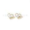 Jiang Titanio F136 Titanio Uña de Hueso de Oreja Hoja Corazón Rombo Incrustado con Zircón Aleación de Titanio G23 Joyería para Perforación Corporal Uña de Oreja