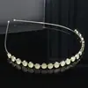 Diadema Retro Estilo Coreano Piedra Ojo de Gato Cabeza de Diamante para Mujer Pinza Fina de Aleación Diadema de Flores Hojas de Gama Alta Nicho Súper Inmortal
