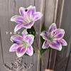 Impressão 3D pequeno lírio Hemerocallis lírio nórdico casa decoração macia arranjo de flores de casamento salão de casamento flores falsas