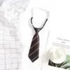 Corbata para Niños Niñas Corta Estilo Preppy Rayas Libre Rendimiento de Jardín de Niños Uniforme de Clase de Estudiante Rendimiento