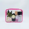 Bolsa de Maquiagem Transparente de PVC para Higiene Pessoal Bolsa de Higiene Pessoal Portátil para Viagem Em Estoque Atacado Pode Personalizar Logo Bolsa de Armazenamento Multifuncional