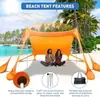 Venta caliente de verano Lona de licra tienda de playa elástica para camping al aire libre camping playa sombrilla protector solar fábrica mayoreo