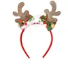 Diadema Navideña Lazo Asta Hebilla para la Cabeza Árbol de Navidad Muñeco de Nieve Adorno para la Cabeza Decoraciones Navideñas Suministros para Fiestas Infantiles