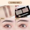 Polvo para Cejas Bicolor de Alta Venta, Crema para Cejas para Principiantes, Impermeable y a Prueba de Sudor, Larga Duración y Fácil de Colorear, Sombra de Ojos, Polvo para Cejas
