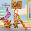 Venda Quente Original Disney Zootopia Judy Nick Boneca Chaveiro Pingente de Bolsa Chaveiro de Carro