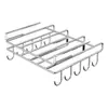 Armário de Parede de Cozinha Suporte Pendurado para Tampas de Panela Organizador Suporte de Armazenamento Multiuso Suporte de Armazenamento para Tábua de Corte Cabide Divisor de Armário