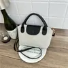 Bolso de Mano de Moda Estilo Coreano 2026, Colores Contrastantes, Textura Elegante, Bolso de Hombro, Bloques de Color Simples, Bolso de Moda Cruzado de un Solo Hombro
