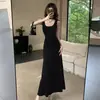 Comercio Exterior Ropa de Mujer Espalda que Atrapa Miradas ~ Relajación Espalda Descubierta Hueca Vestido Verano Mujer Diseño Nudo Cruzado Chaleco