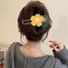 Pinza plana para el cabello que no lastima la parte posterior de la cabeza, adecuada para mujeres con cabello fino, pinza de cocodrilo elegante y exquisita, pasador versátil