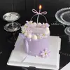 2026 Decoração de Bolo Roxo para o Dia das Mães Topper Cartão Feliz Dia das Mães Decoração com Fita de Laço