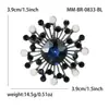 E-commerce transfronteiriço estilo europeu e americano retro pequeno cristal broche de vidro atmosfera simples acessórios de roupas broche corsage