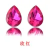 Moda gota de agua vidrio cristal forma de diamante diamantes de imitación DIY ropa zapatos bolsa tocado joyería accesorios materiales