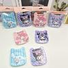 Peine de Gato Kuromi Cinnamoroll Lindo + Espejo Plegable Portátil Peine Espejo de Viaje