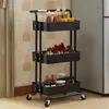 Estantería de almacenamiento con carrito pequeño para el hogar, para sala de estar y dormitorio, estantería de almacenamiento para aperitivos, juguetes y libros, estantería de almacenamiento móvil