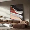 Arte de Pared Abstracto Minimalista Italiano Estilo Wabi-Sabi, Pintura de Pared para Entrada, Pintura Decorativa Artística, Arte de Pared Tridimensional Texturizado