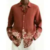 2026 Primavera y Otoño Amazon SHEIN AliExpress Nueva Moda Transfronteriza Camisa Cárdigan Estampada en 3D Top para Hombre