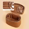Amazon para bolsa de aseo cuero PU almacenamiento de maquillaje gran capacidad bolsa cosmética multifuncional sentido avanzado fábrica de equipaje