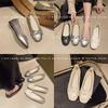 Novas Sapatilhas de Balé Chinesas Roupa Exterior Feminina Estilo Chanel Pequeno Sapatos Leves de Camada Única Sapatos Femininos Flat Estilo Francês Tarde da Noite Sapatos de Senhora da Vovó