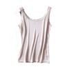 [Procesamiento Personalizado] Camisola de Seda para Mujer con Encaje Talla Grande de Seda de Morera Corta Camisa Base Versátil