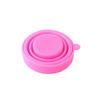 Taza plegable de silicona color caramelo para viajes al aire libre, práctica taza de agua deportiva, taza de enjuague bucal de silicona de grado alimenticio, taza publicitaria.