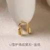Cobre banhado a ouro 18k pulseira e colar DIY materiais de miçangas artesanais fecho em U fecho de ponta conta de posicionamento fecho acessórios