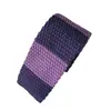 Gravata Tricô Casual Listrada Masculina Atacado, Gravata de Pescoço Estreita Slim Fashion, Gravata Tricô Plano Slim Masculina