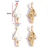 Accesorios para Joyería de Aleación con Goteo de Aceite Hechos a Mano Colgante de Gato Gatito Blanco y Negro Pulsera Collar Pendientes Colgante W478