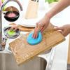Cepillo de Silicona para Lavar Platos Paño de Limpieza sin Aceite Suministros de Cocina Cepillo Olla Tazón Artefacto Limpieza del Hogar Material de Estropajo Multifunción
