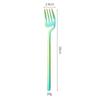Juego de cinco piezas de cuchillo, tenedor y cuchara de postre de acero inoxidable 304 brillante, creativo para colgar en la pared de la taza, cuchara, tenedor, cuchillo de pastel y tenedor, vajilla
