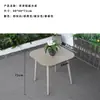 Mesa de Ocio de Acero al Carbono y Hierro Forjado para Té de Burbujas, Café, Snacks, Tienda de Conveniencia Uso en Exteriores, Mesa Redonda, Mesa Rectangular, Jardín Exterior