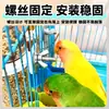 Dispensador de agua para pájaros, comedero automático, dispensador de agua, caja de comida para periquitos y loros, recipiente para comida de pájaros, accesorios para pájaros