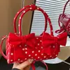 Bolsa de Mão Feminina de Bolinhas de Nicho Transfronteiriça 2026 Novo Estilo Texturizada para o Dia a Dia Ombro Versátil Moda Transversal