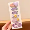 Presilha de cabelo de laço doce para bebê, presilha de cabelo para bebê que não danifica o cabelo, presilha de cabelo de flor fofa para meninas, presilha pequena para crianças