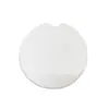 Posavasos de Coche de Color Sólido en Blanco Neopreno Café Estampado en Relieve Posavasos de Coche Transferencia de Calor Posavasos Aislado