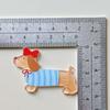 Nuevo Color Perro Dachshund Accesorios Acrílicos DIY Material Hecho a Mano Adorno para la Cabeza Funda para Teléfono Móvil Parche Agujero Decoración Zapatos
