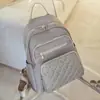 Mochila Femenina Estilo Coreano de Lujo Ligero con Múltiples Bolsillos y Almacenamiento en Capas, Adecuada para Viajes y el Día a Día, Bolsa Femenina Ligera en Múltiples Colores