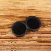 Botões Naturais de Fruta de Palmeira Simples com Borda Larga Quatro Furos Jaqueta Camisa Jaqueta Retrô Vestido Série Preta