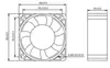 Ventilador axial de 6 8 9 cm 12 cm 220 V 380 V Caja de distribución de energía para máquina de soldar Armario KTV Ventilador de refrigeración industrial
