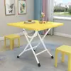 Mesa Plegable, Mesa de Comedor Plegable, Mesa de Comedor Doméstica Simple, Puesto de Casa de Alquiler, Mesa de Comedor Simple para Apartamento Pequeño